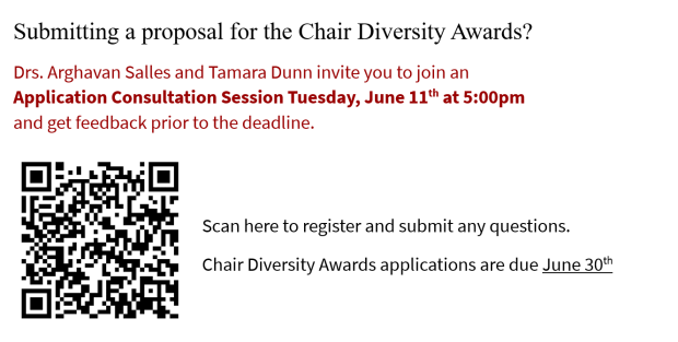 Chair Diversity Awards