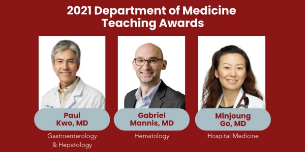Teaching Awards for GI, Hematology, and Hospital Medicine