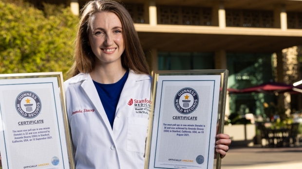Amanda Stacey with Guiness World Records