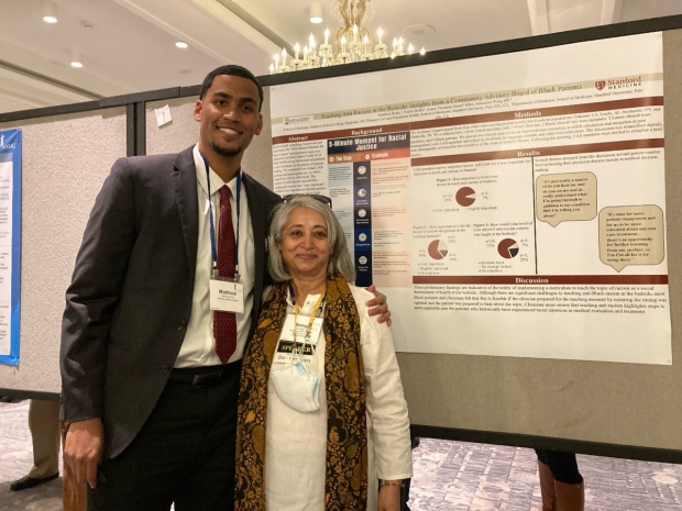 Burke presents PRESENCE research poster at 2022 AAMC Meeting (with Thadaney Israni)